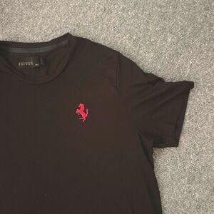Ferrari x Puma T-Shirt Mens Size Small Black Red Horse Logo Merch Car Enthusiast